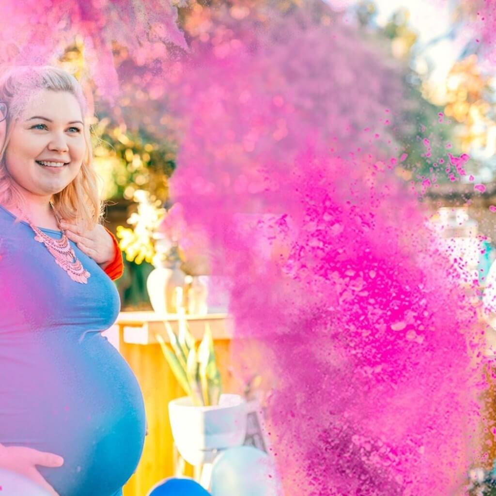 Mini Extincteur à poudre Gender Reveal - Rose