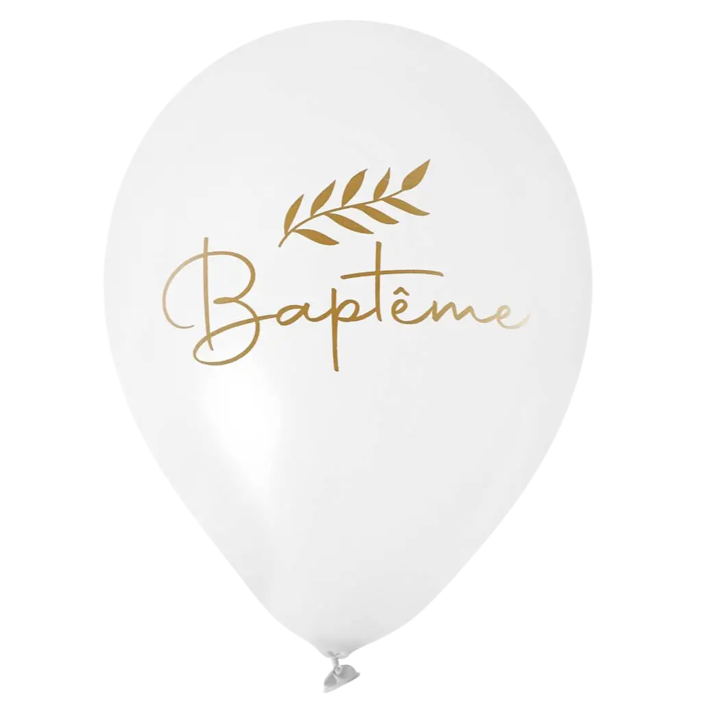 Ballon Baptême - Lot de 6
