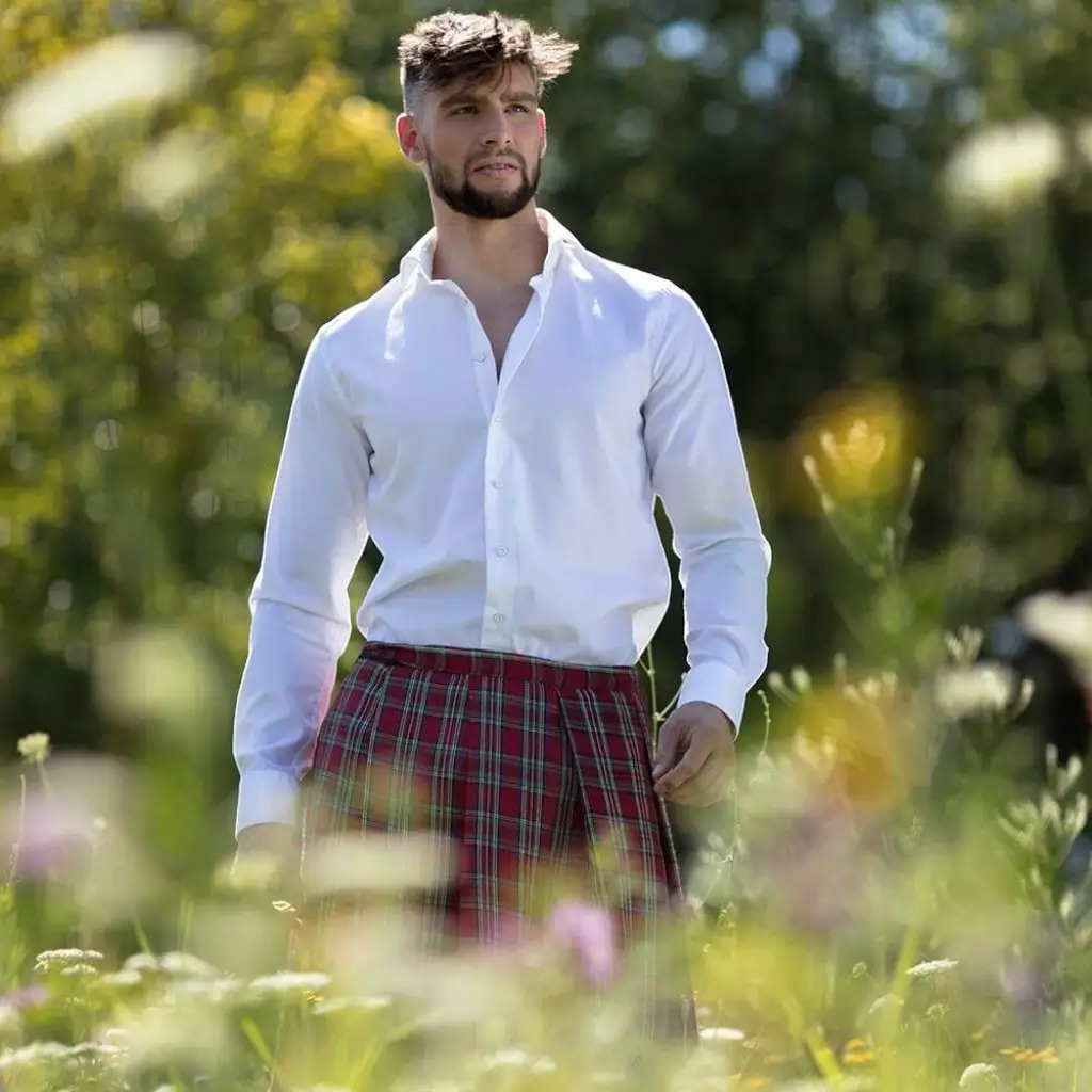 Kilt Jupe Écossaise rouge Mr Tartan