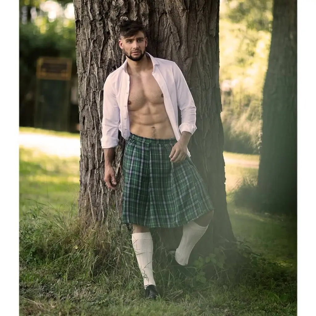 Kilt Jupe Écossaise verte Mr Tartan