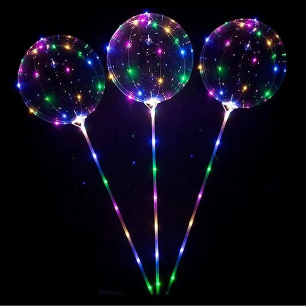Ballon Bulle LED 40cm (Tige + Pied)