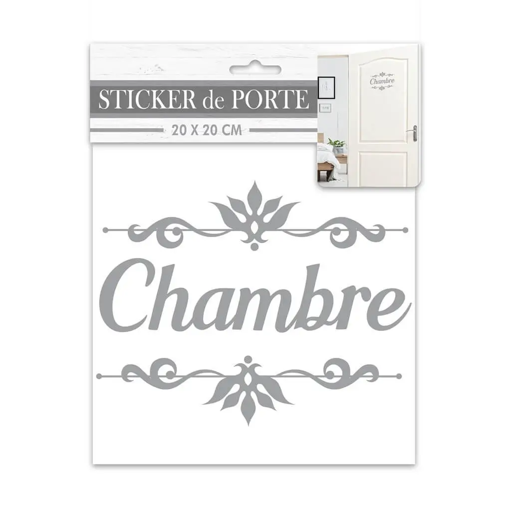 Sticker de Porte "Chambre"