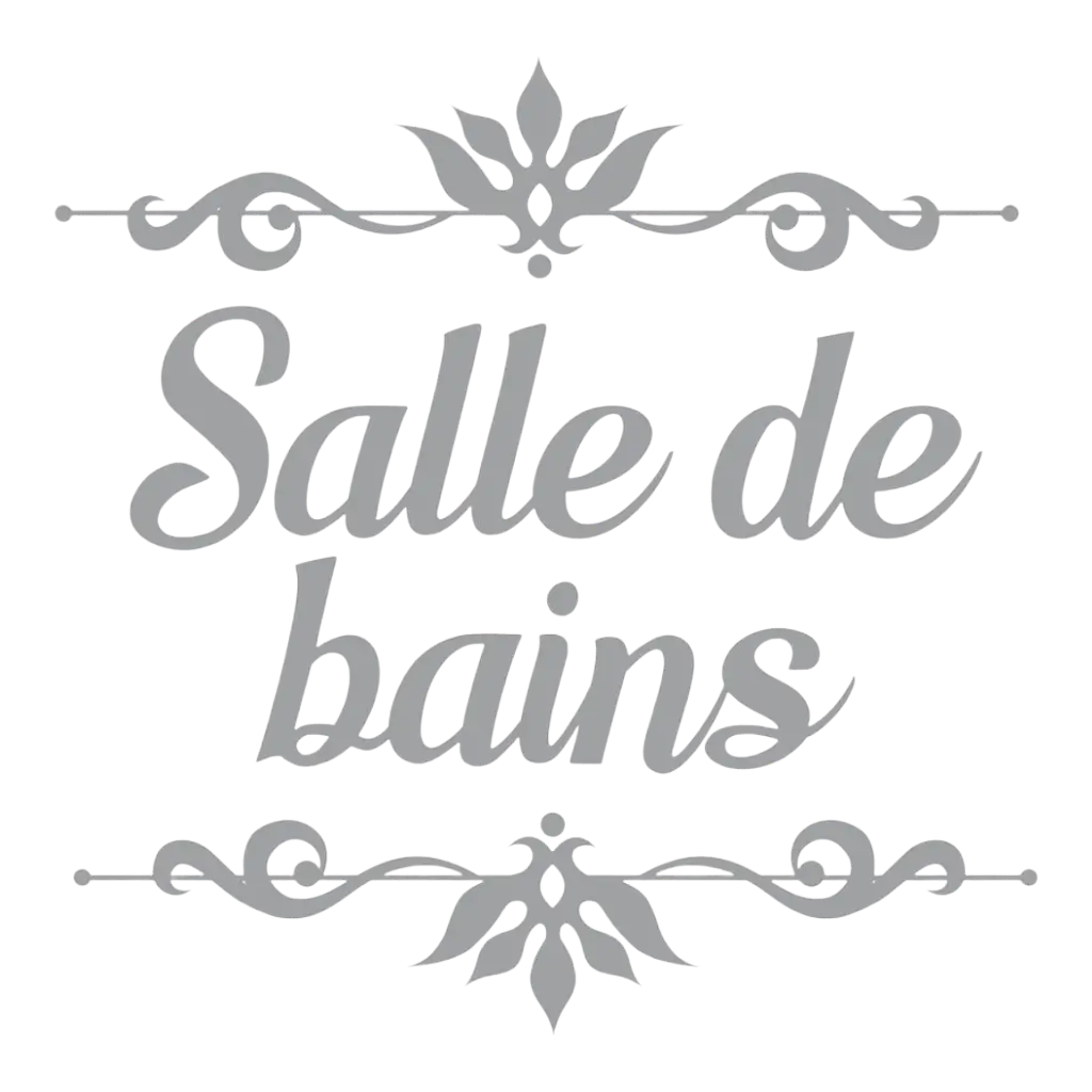 Sticker de Porte Salle De Bains