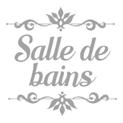 Sticker de Porte Salle De Bains