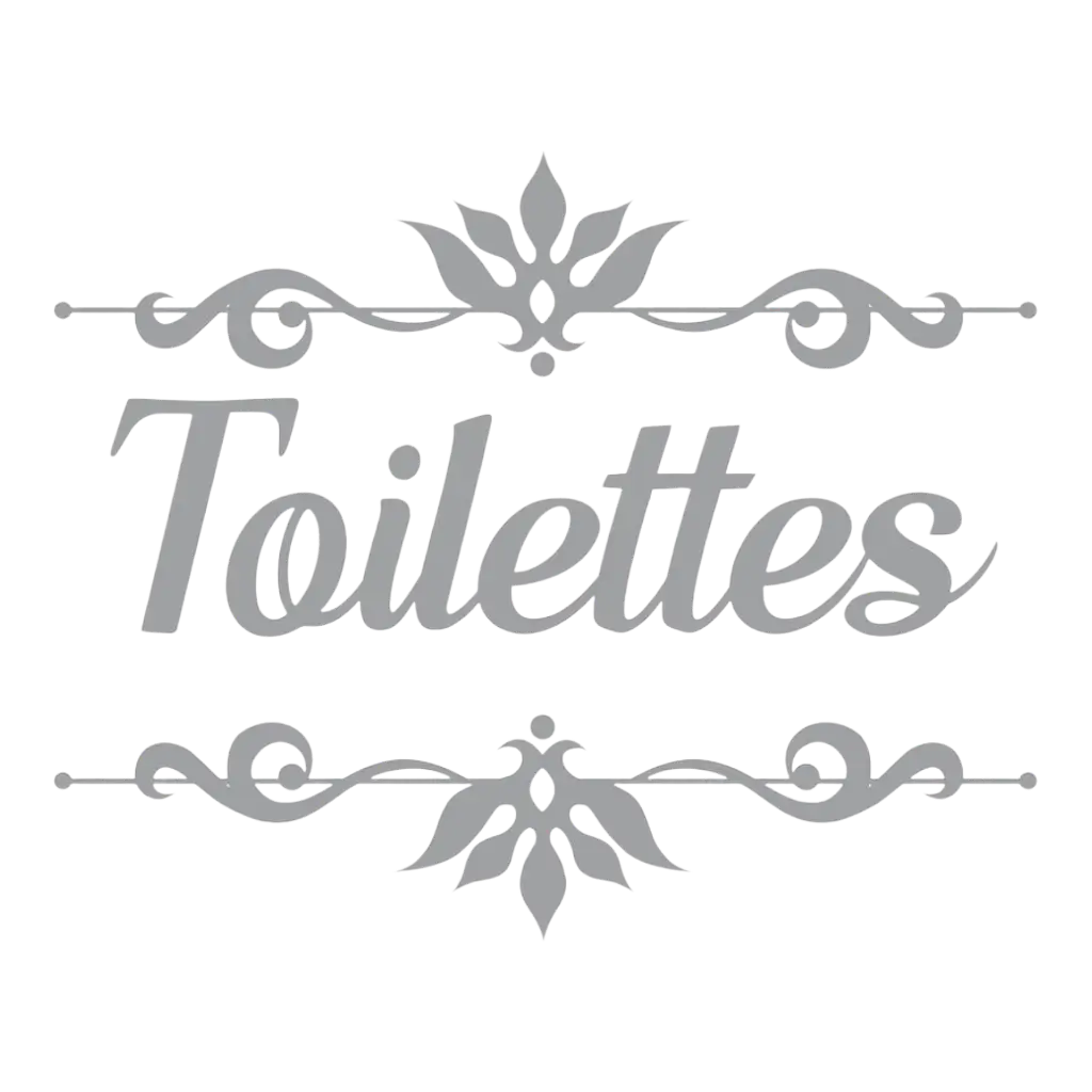 Sticker de Porte "Toilettes"