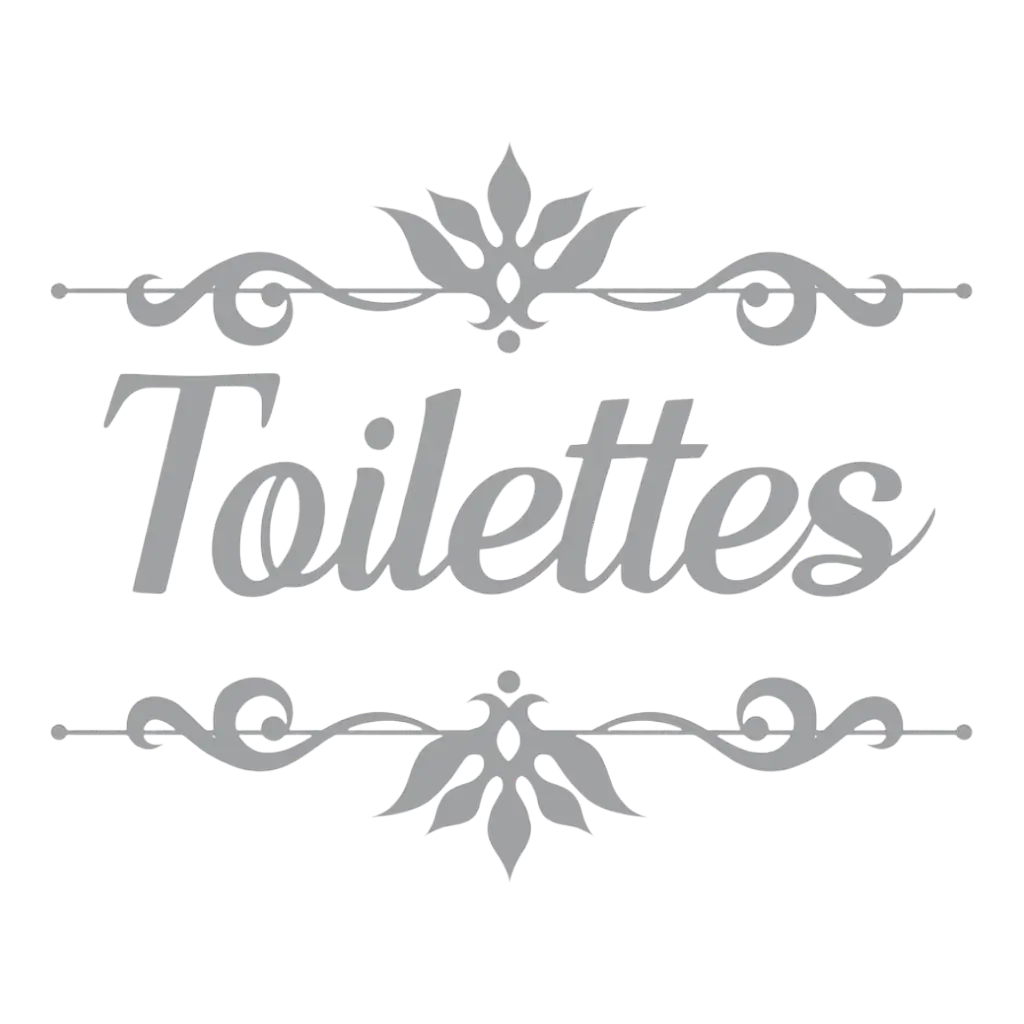 Sticker de Porte Toilettes