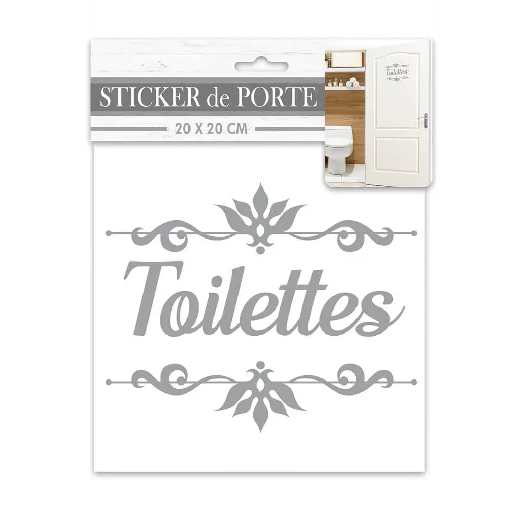 Sticker de Porte "Toilettes"