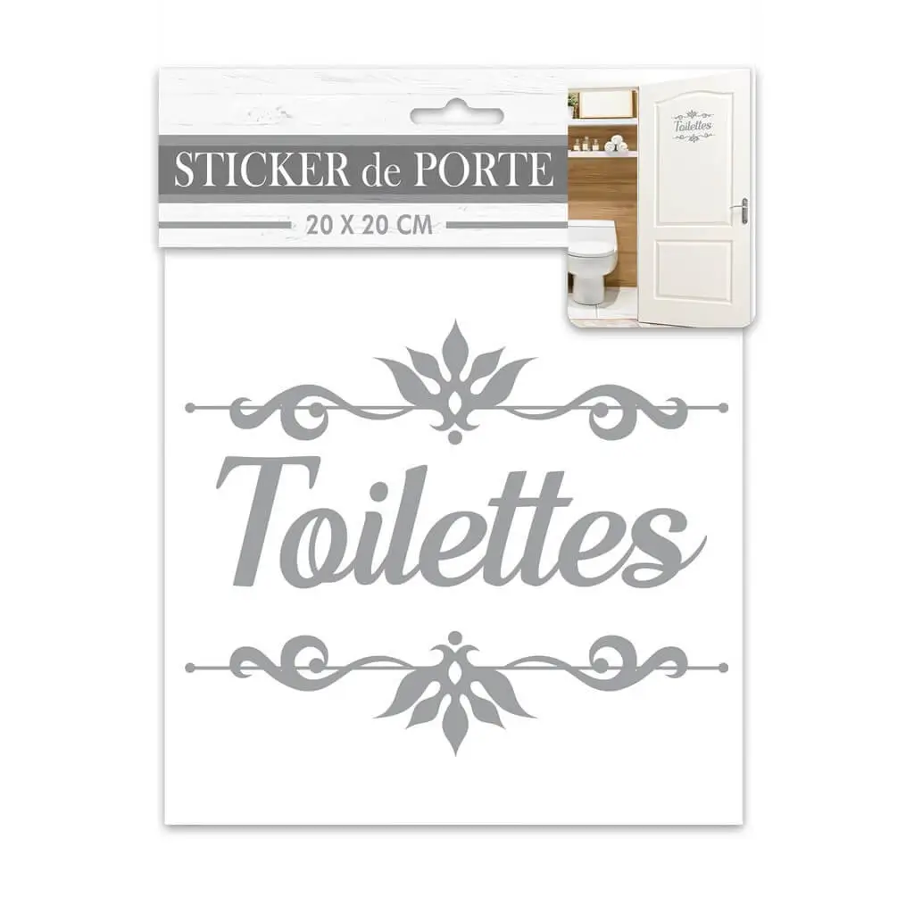 Sticker de Porte Toilettes