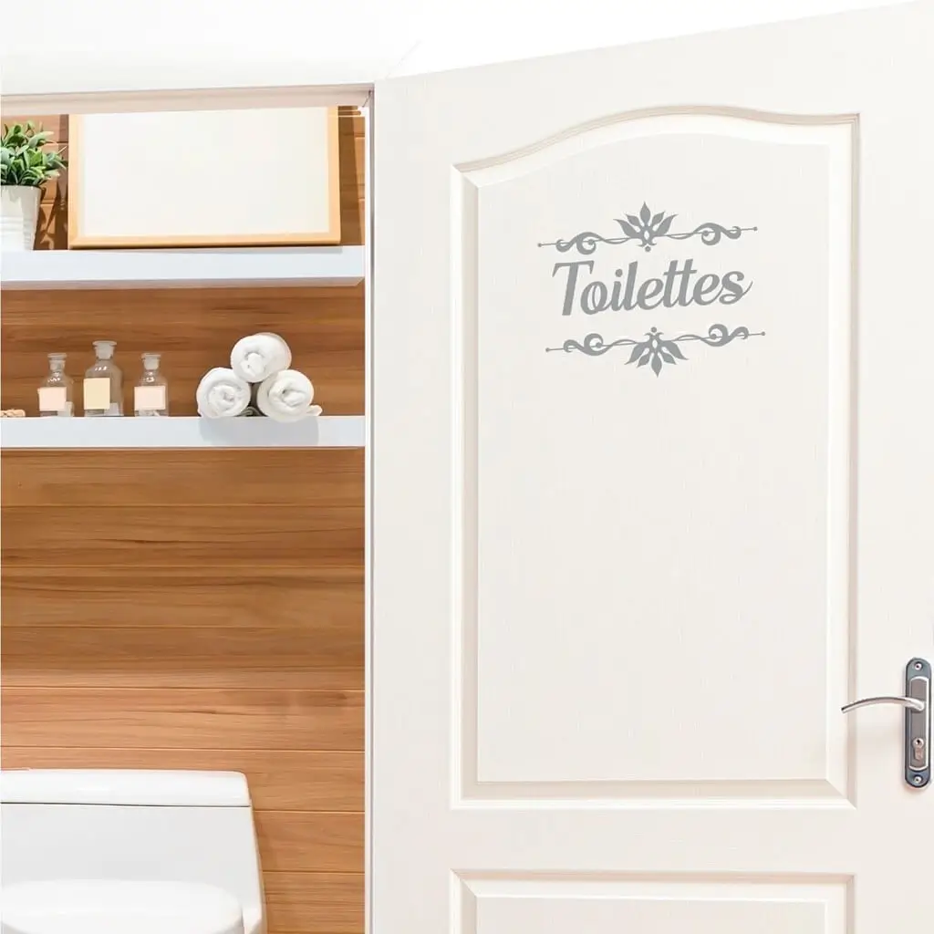 Sticker de Porte Toilettes