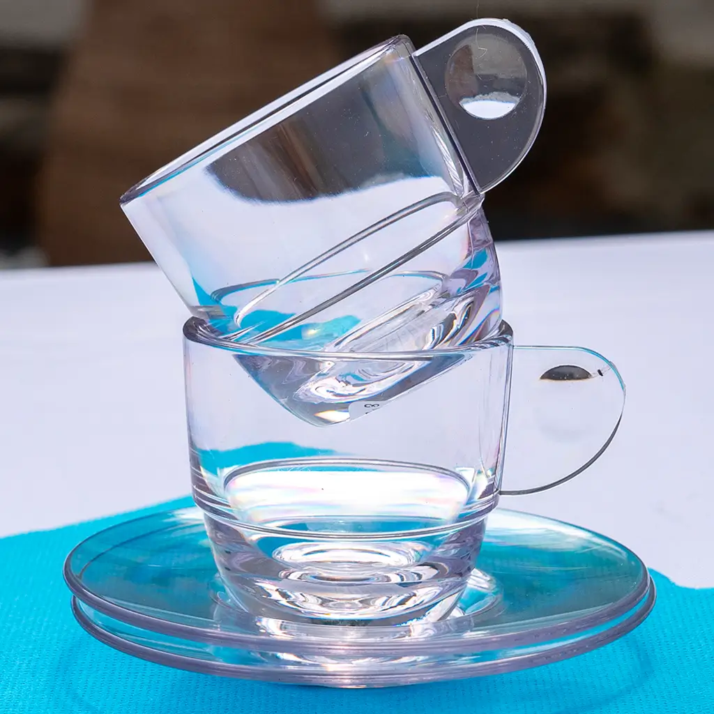 Sous-tasse à Café Transparente ø 10,5cm - Lot de 6