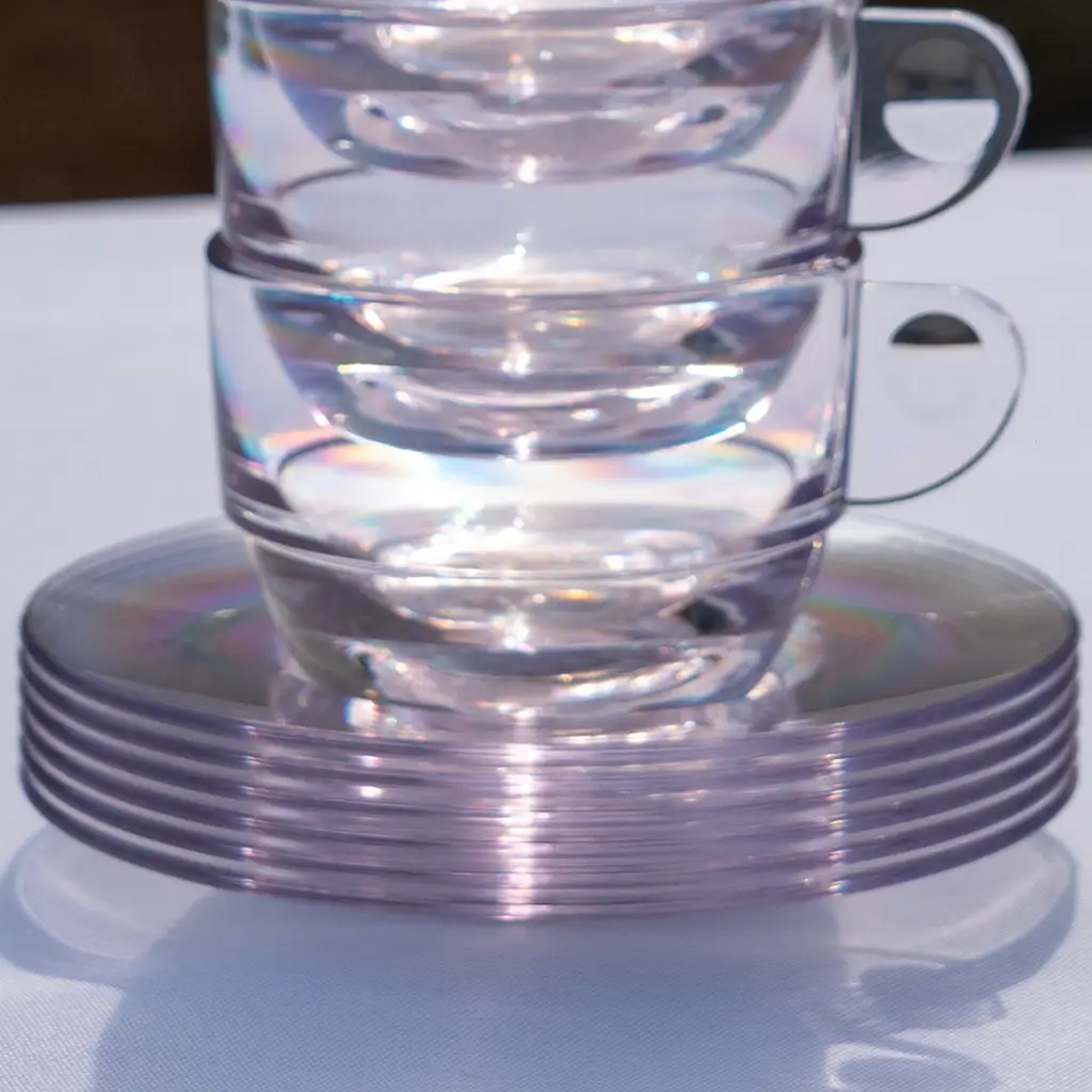 Sous-tasse à Café Transparente ø 10,5cm - Lot de 6