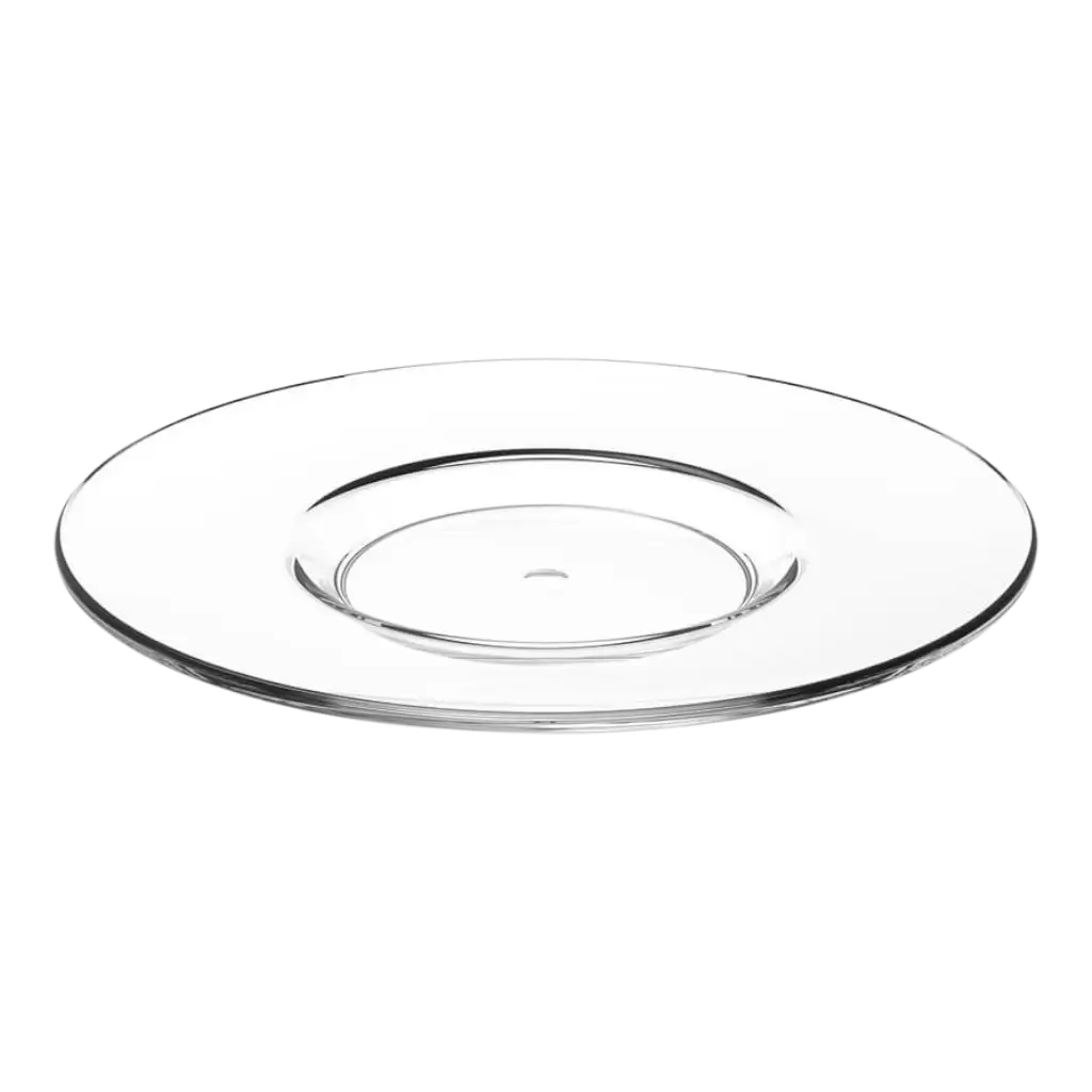 Sous-tasse à Double Expresso Transparente ø 13cm - Lot de 6