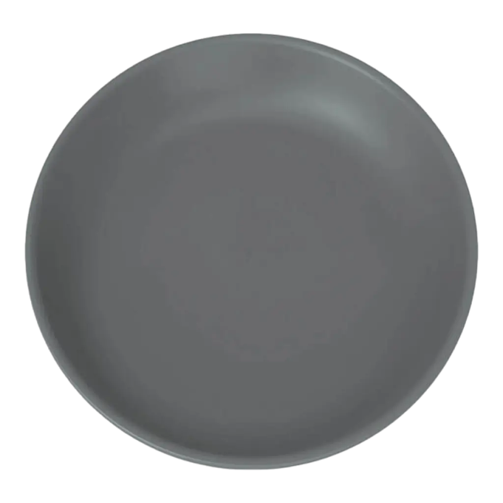 Assiette Plate Incassable Gris Anthracite ø 21cm