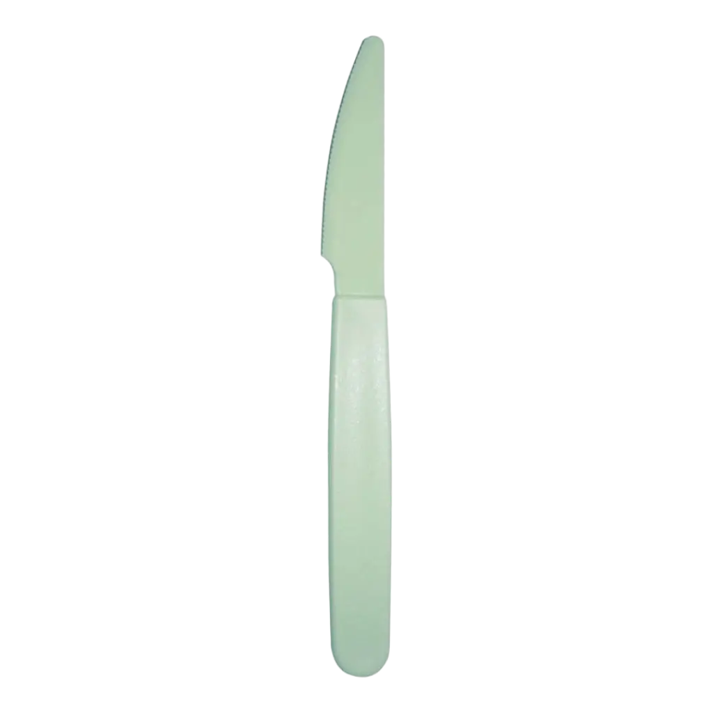 Couteau incassable PP Vert Pastel - Lot de 6