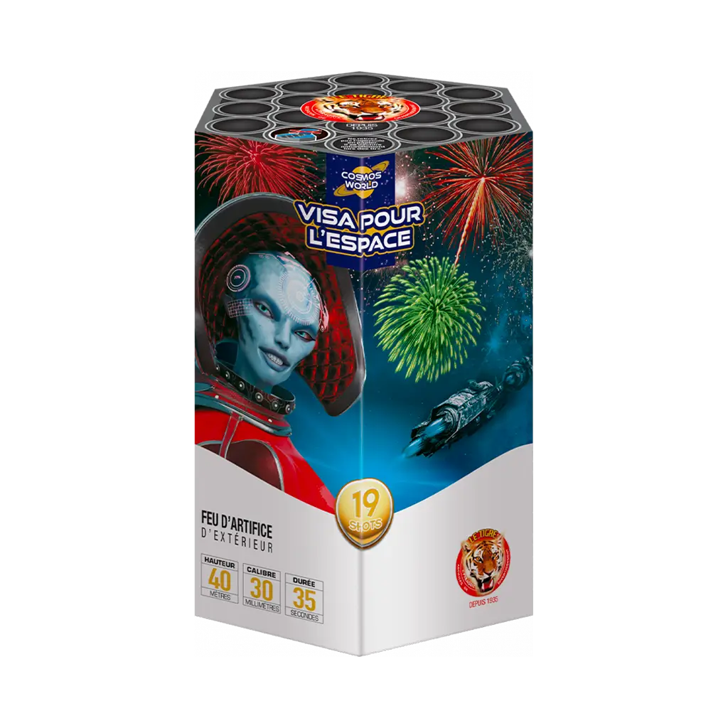 Feu d'artifice COMPACT VISA POUR L'ESPACE - 35s