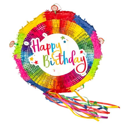 Pinata à tirer Happy Birthday