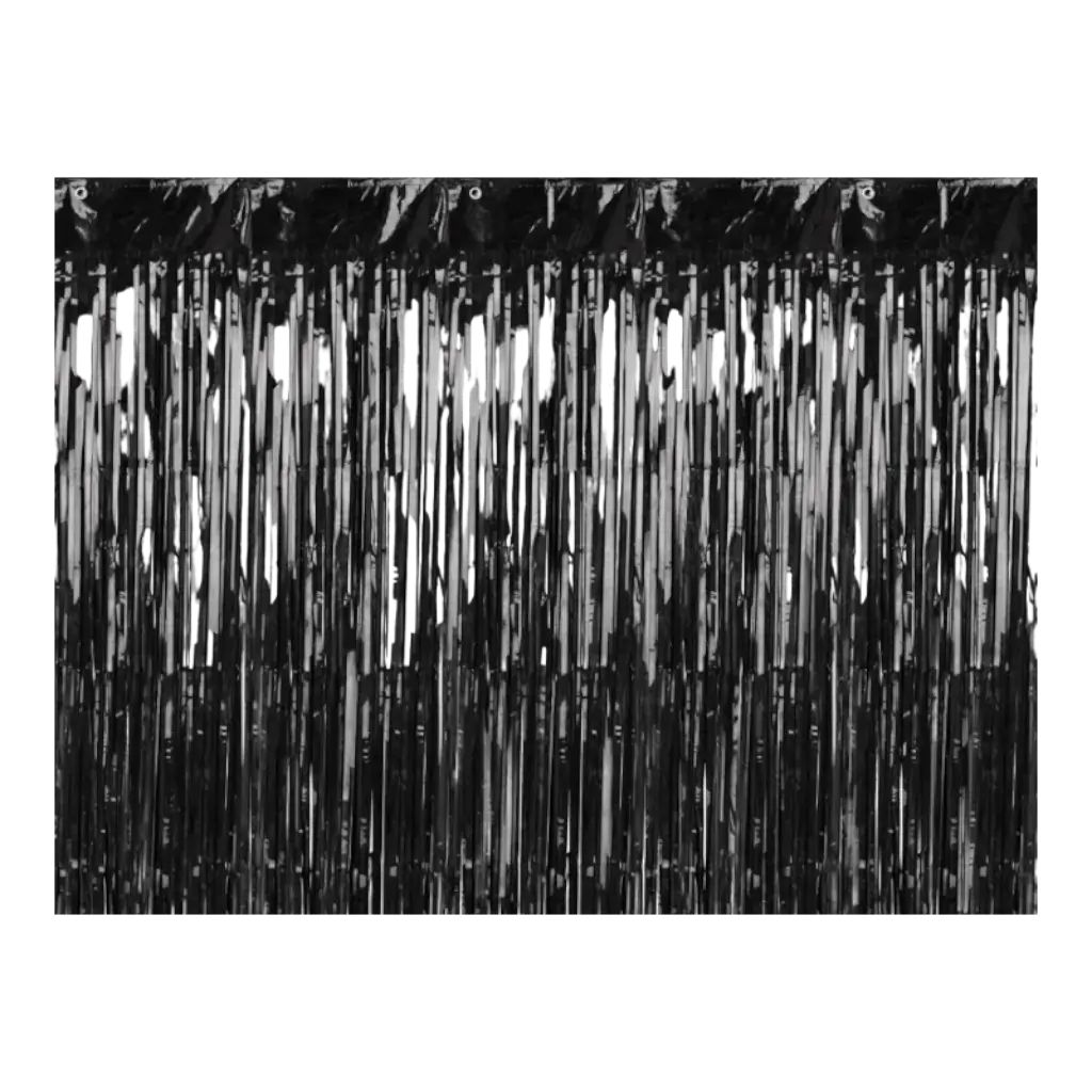 Rideau scintillant Noir - 90x250cm