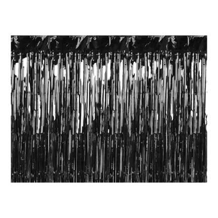 Rideau scintillant Noir - 90x250cm