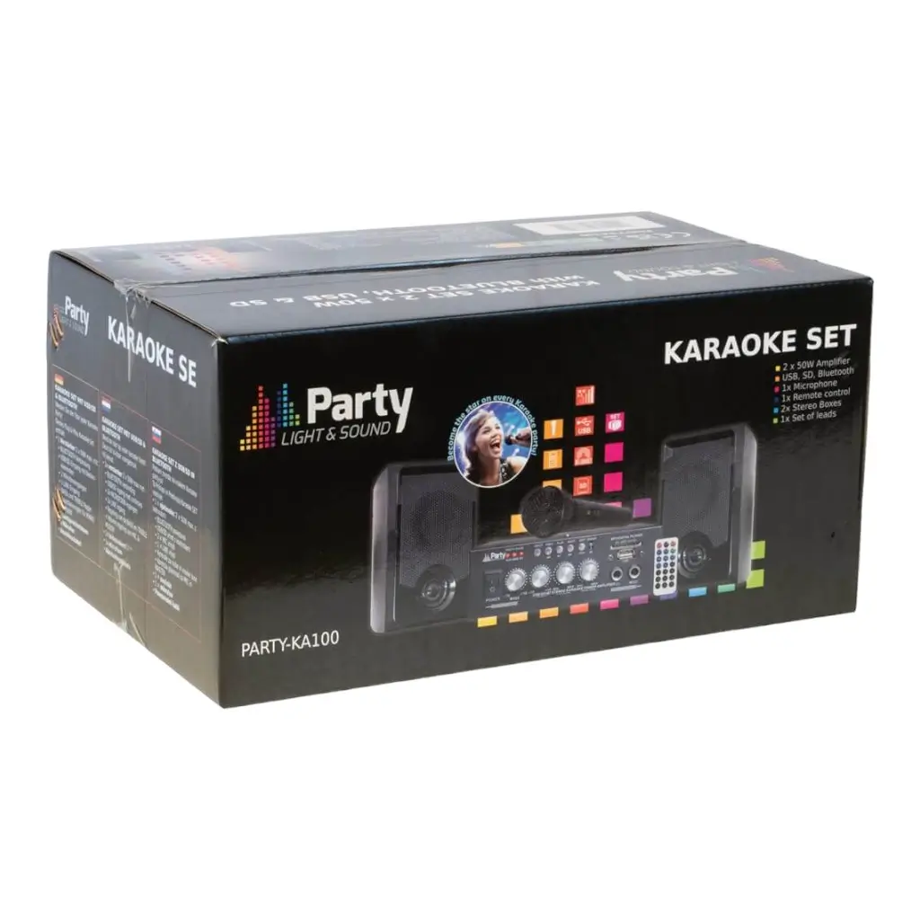 Kit Karaoke avec usb/sd & bluetooth "PARTY-KA100"