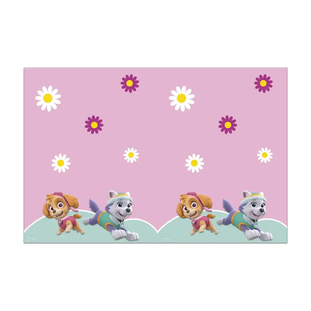 Nappe en plastique Pat&#39;Patrouille Girly