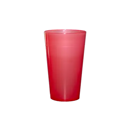 Gobelet Ecocup Rouge 25cl utile (33cl ras bord) Réutilisable - Type Demi, Jus, Soft