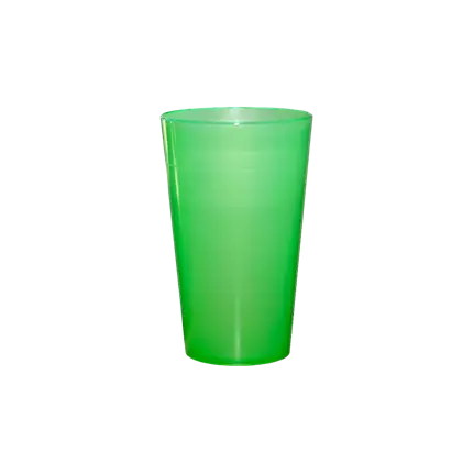 Gobelet Ecocup Vert 25cl utile (33cl ras bord) Réutilisable - Type Demi, Jus, Soft