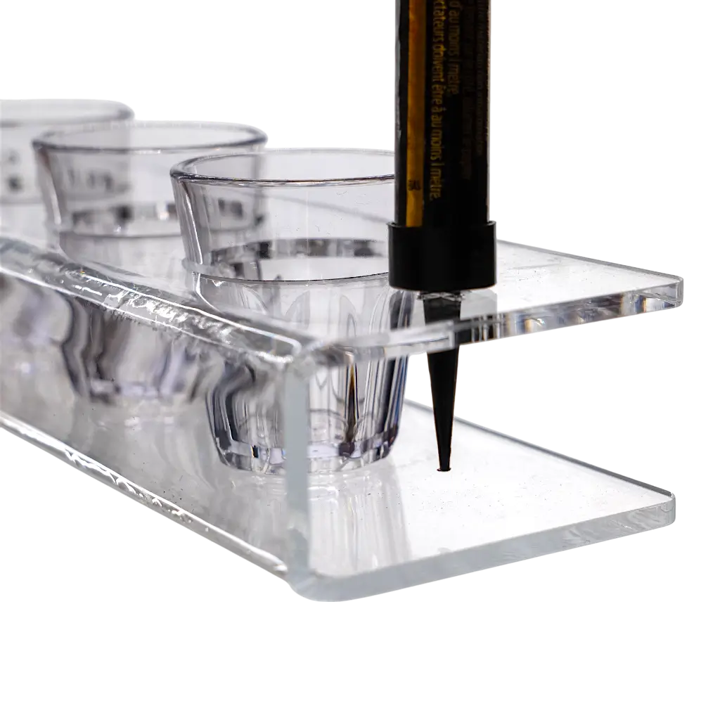 Plateau Transparent pour Verre à Shooter 