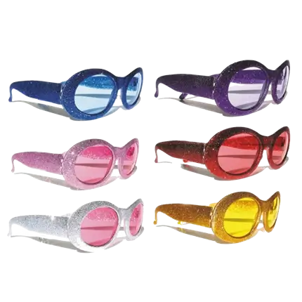 Lunettes à paillettes (Lot de 6)