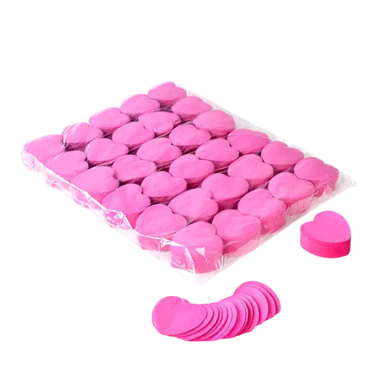 Sac de confettis Cœurs 1kg - Rose