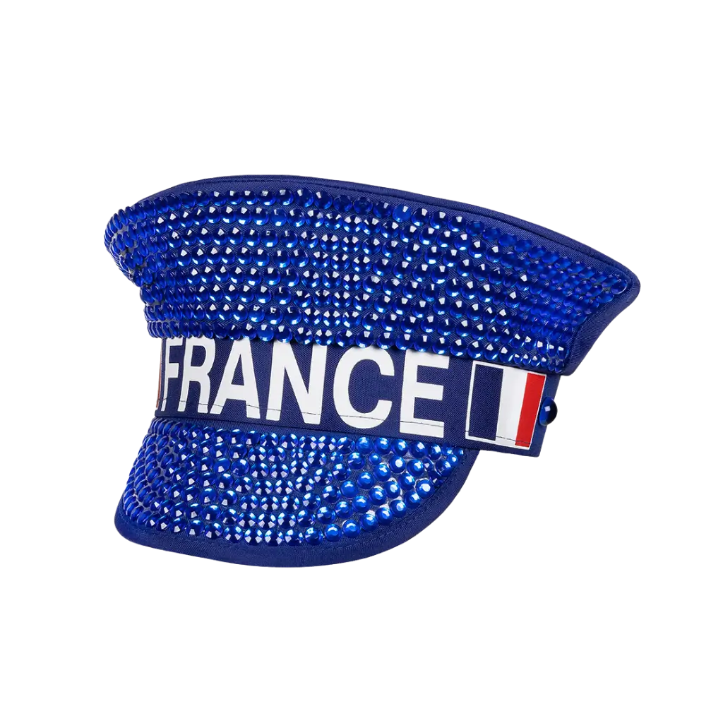 Casquette scintillante France