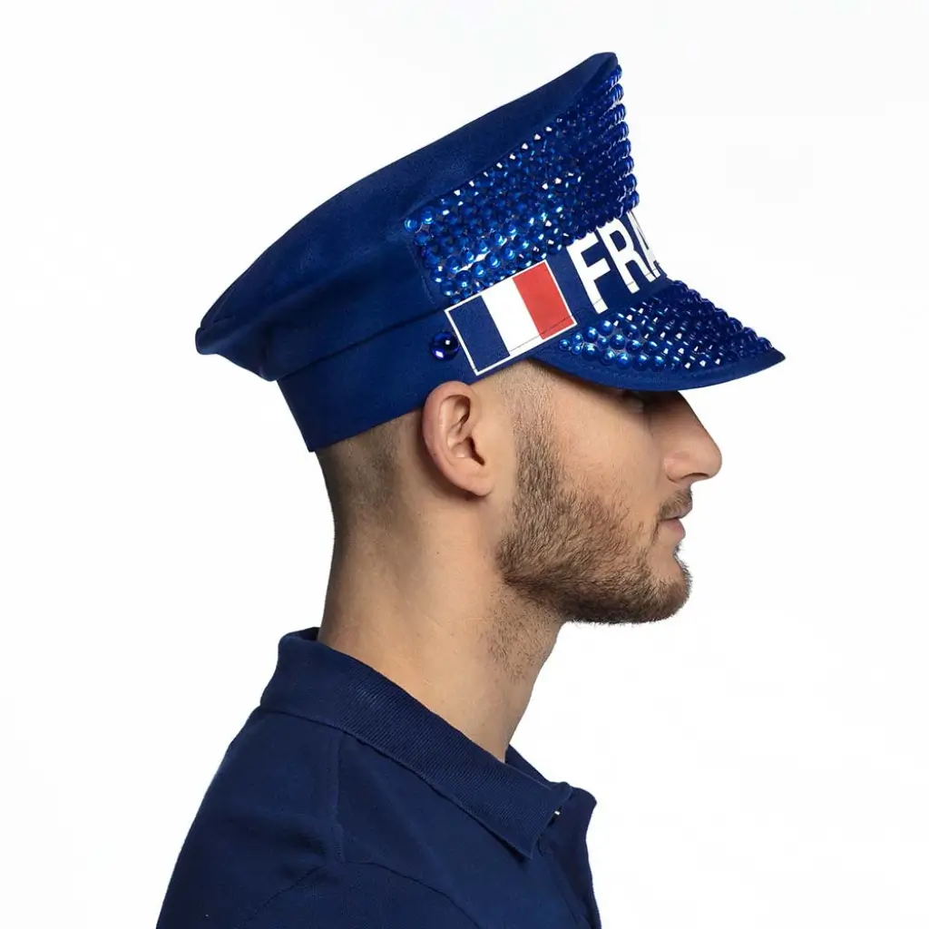 Casquette scintillante France