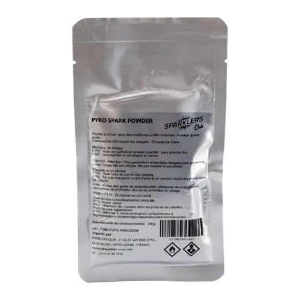 SACHET 200g POUDRE À ÉTINCELLES PYRO SPARK - SPARKLERS CLUB®