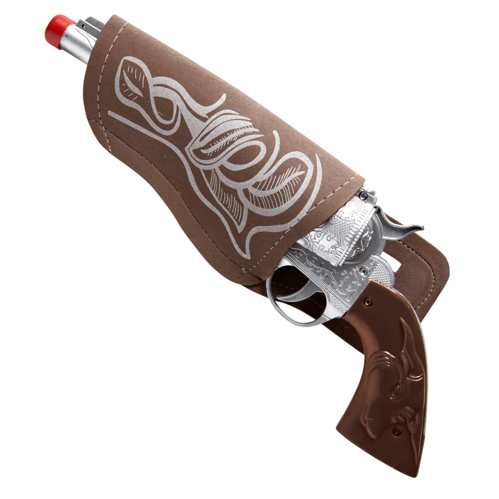 Pistolet de Cow-boy avec holster et ceinture