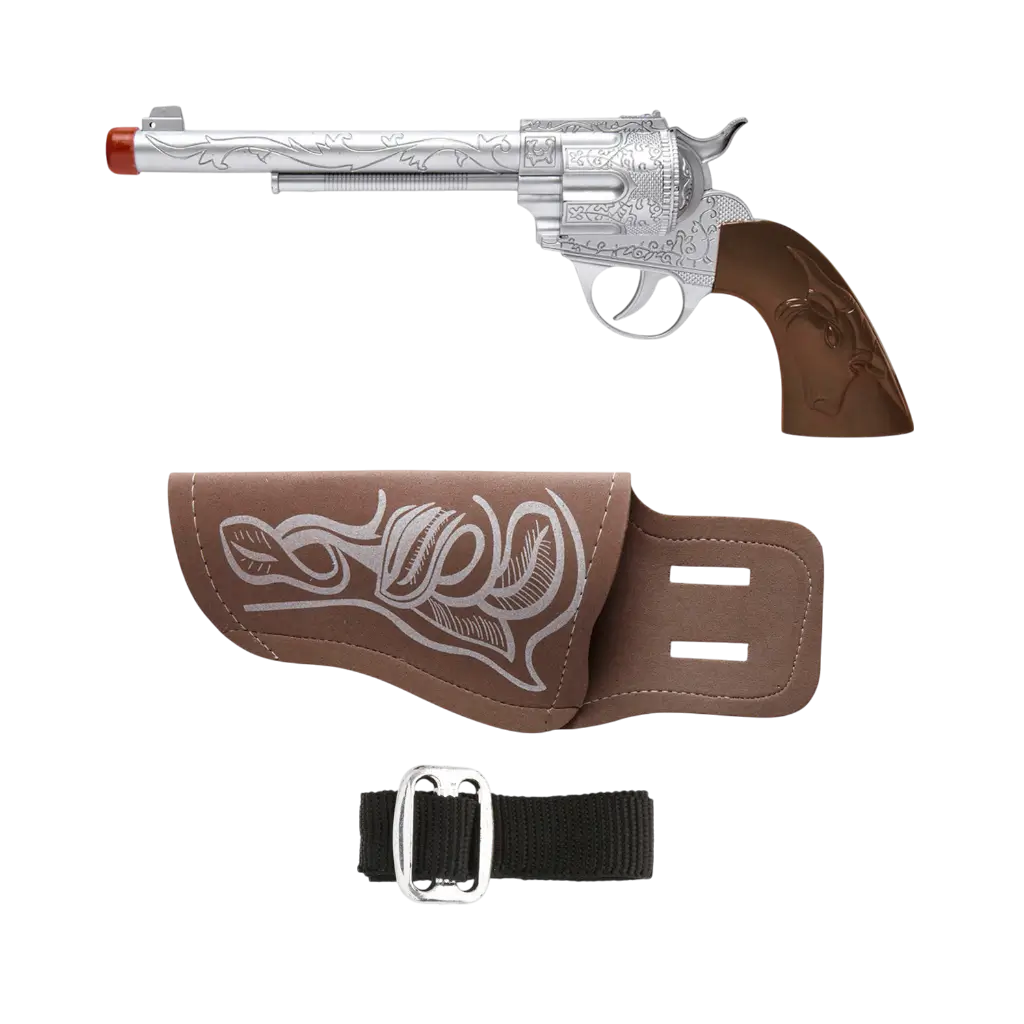Pistolet de Cow-boy avec holster et ceinture