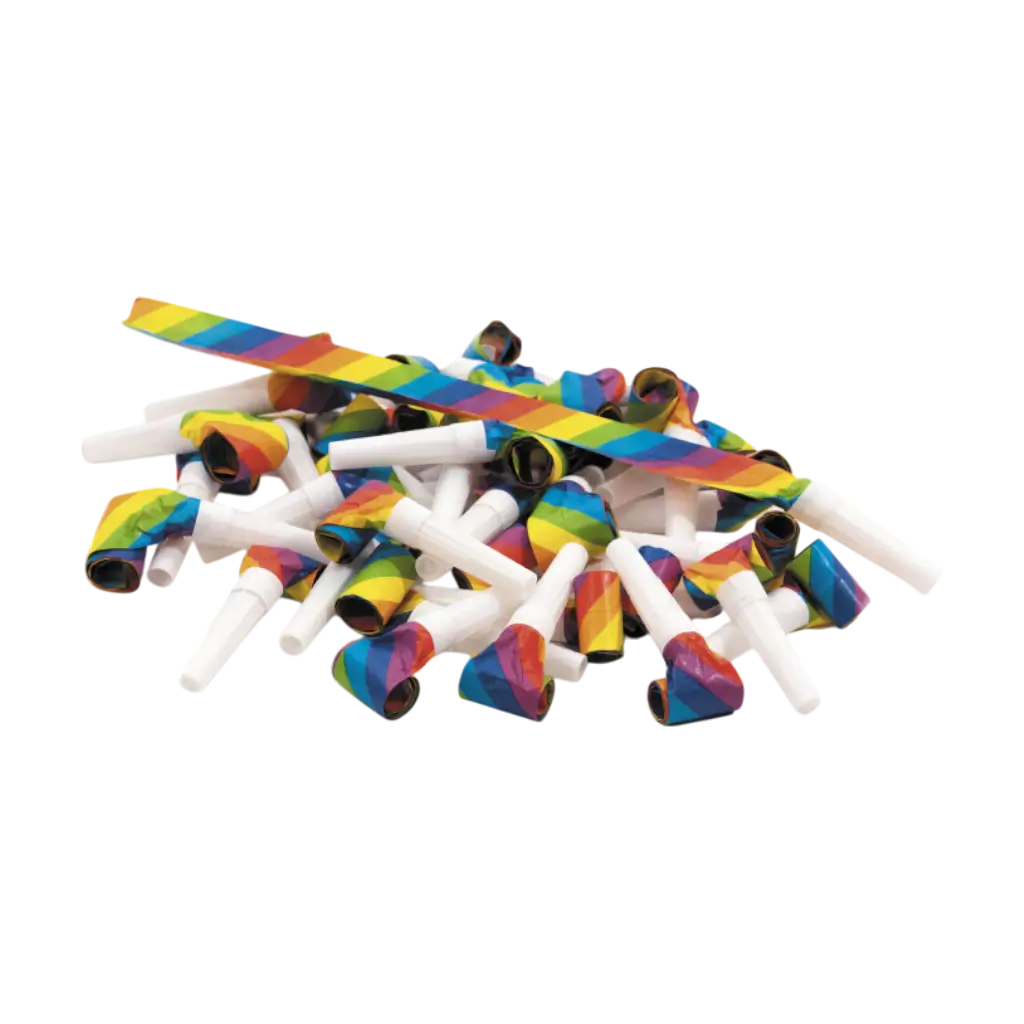 Lot de 50 Sifflets Sans Gêne Multicolores