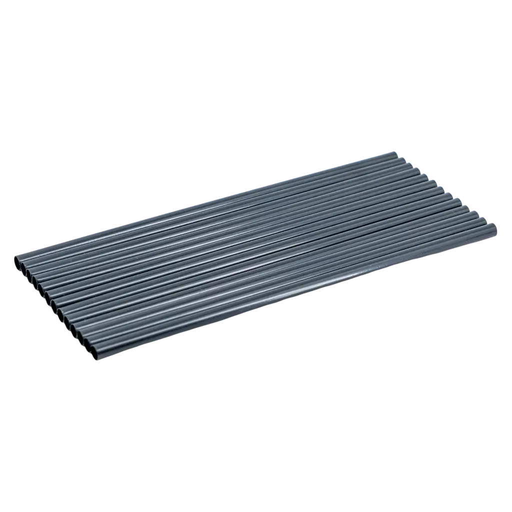 Paille en PP noir recyclable 20cm ø 6mm – Certifiée alimentaire et réutilisable (Lot de 250)