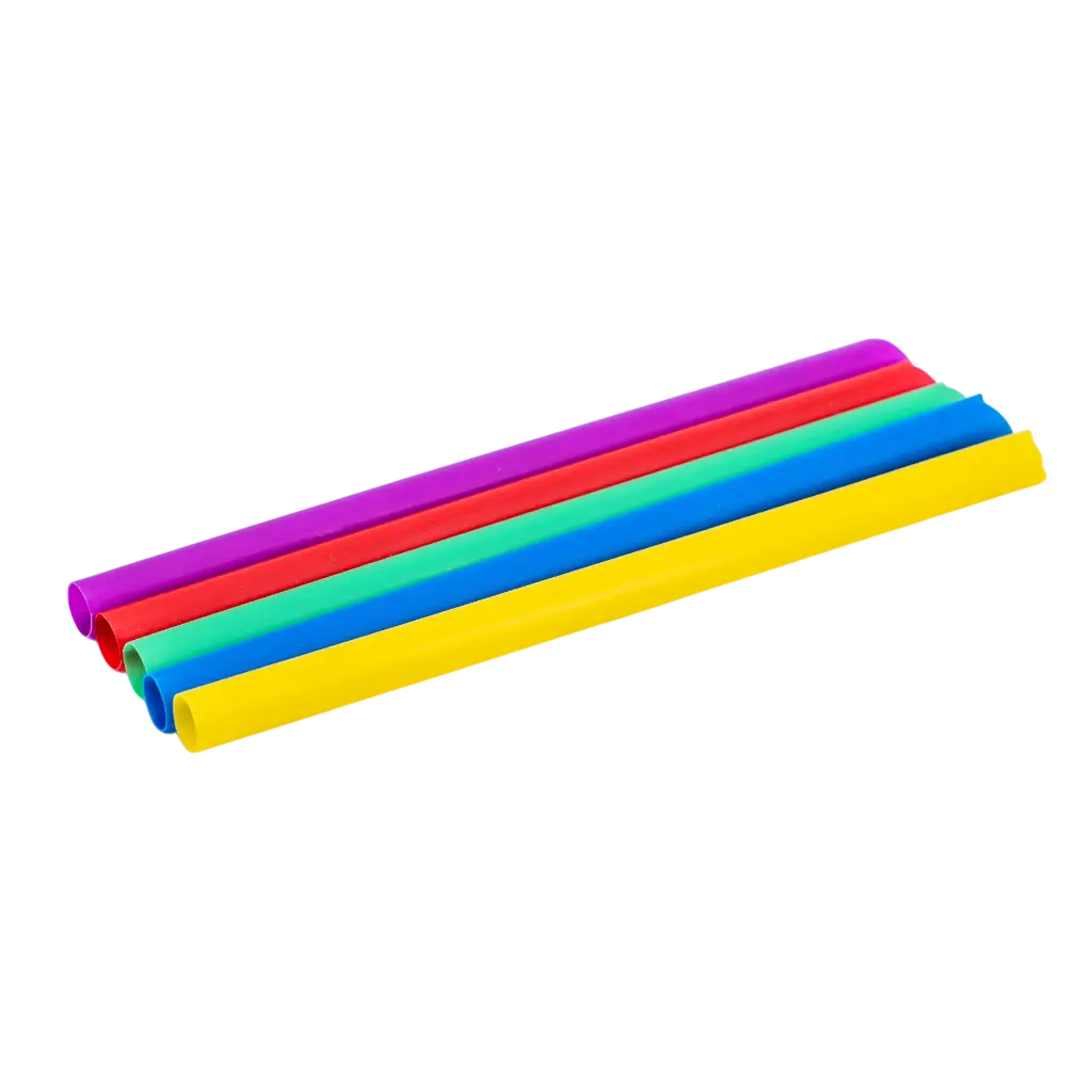 Paille Bubble Tea biseautée en PP multicolore recyclable 20cm ø 12mm – Certifiée alimentaire et réutilisable (Lot de 100)