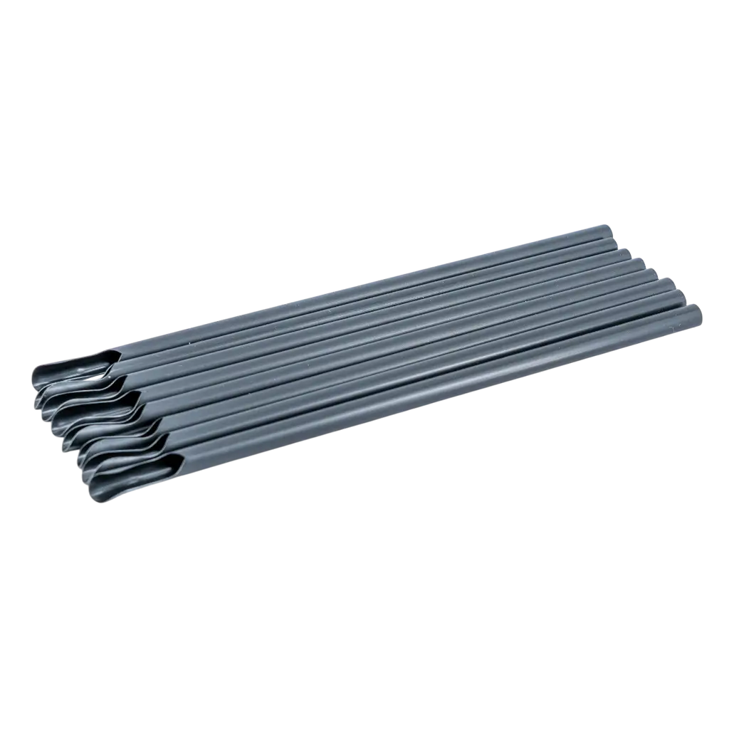 Paille Cuillère en PP noir recyclable 21cm ø 8mm – Certifiée alimentaire et réutilisable (Lot de 100)