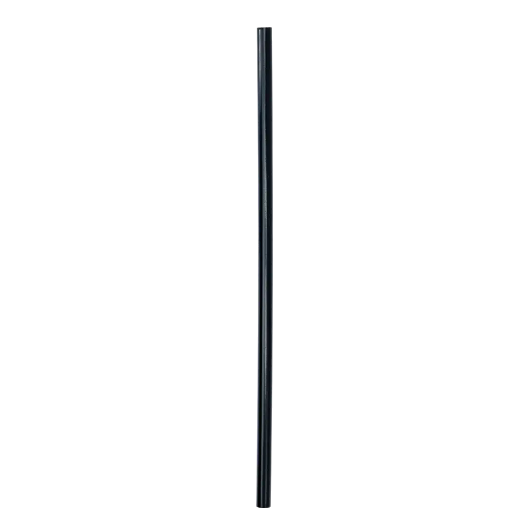 Paille Cocktail en PP noir recyclable 20cm ø 8mm – Certifiée alimentaire et réutilisable (Lot de 250)