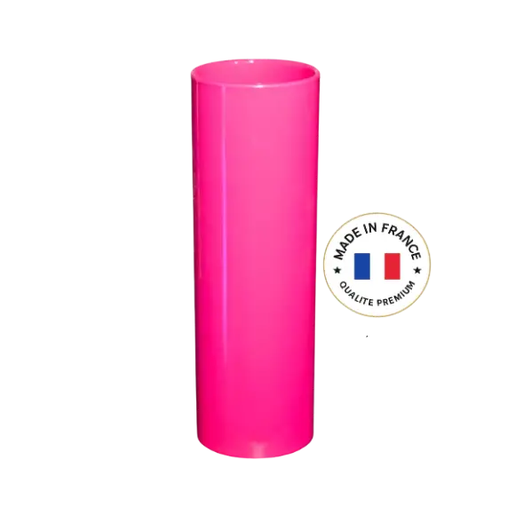 Verre tube incassable Rose 22cl