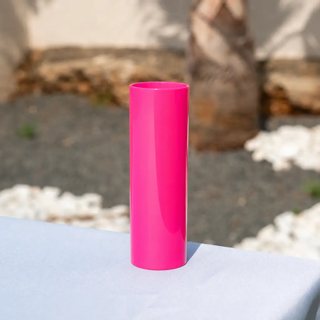 Verre tube incassable Rose 22cl