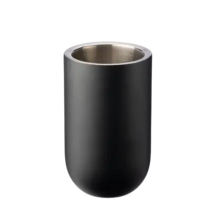Refroidisseur à vin isotherme en inox noir mat - 1 bouteille 20 x 12 cm