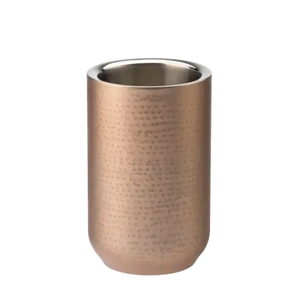 Refroidisseur à vin isotherme en inox cuivre - 1 bouteille 20 x 12 cm