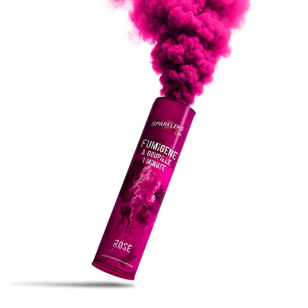 Fumigène à main 1 minute Rose