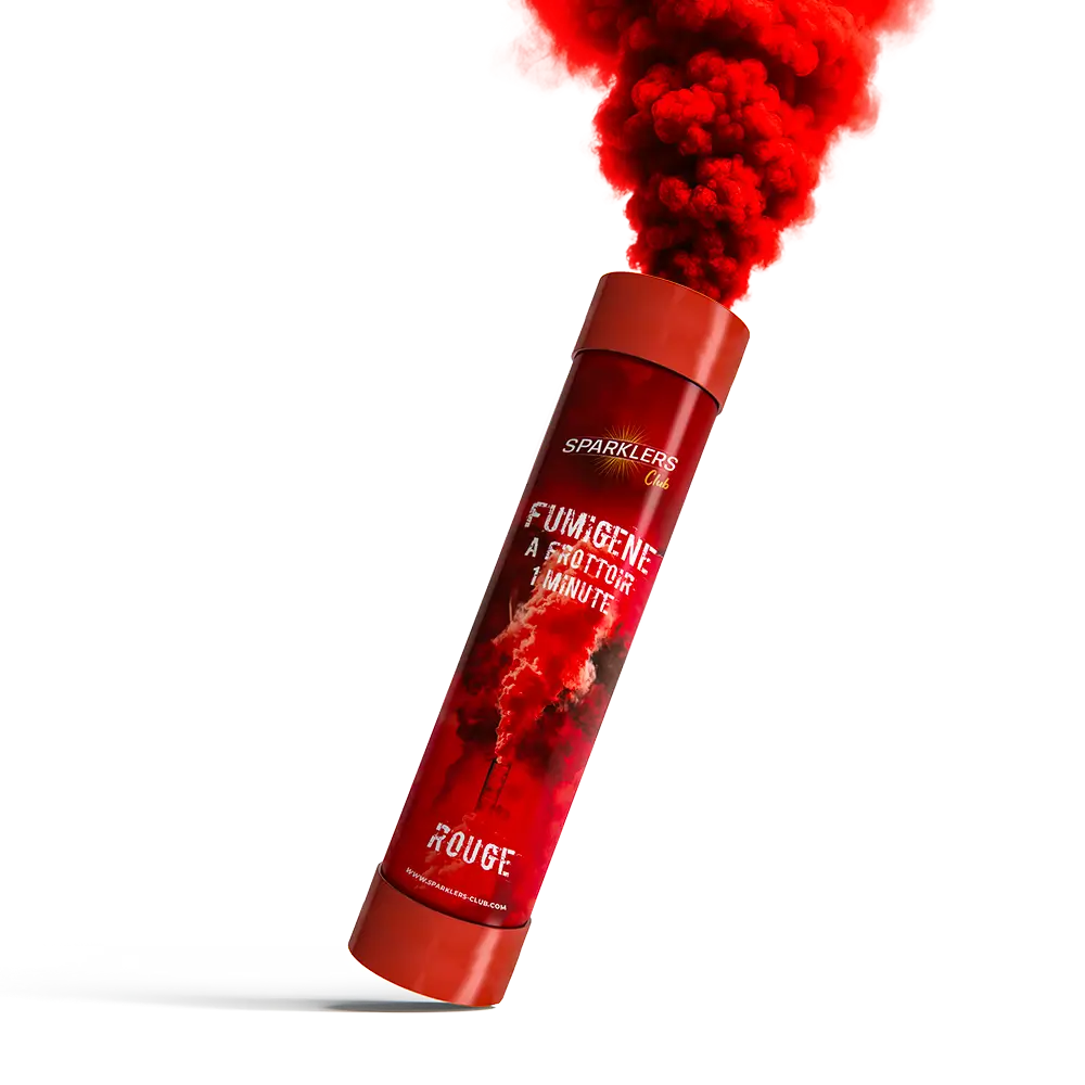 Fumigène à main 1 minute rouge 