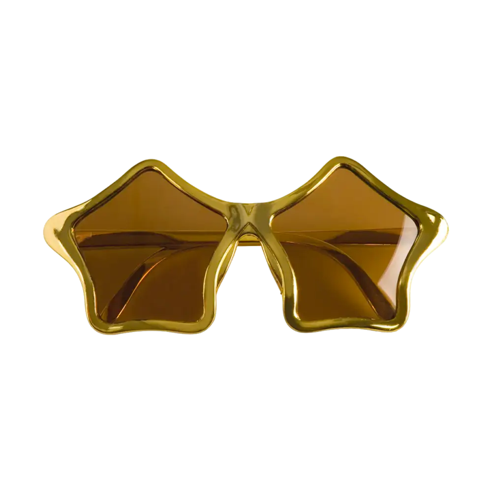 Lunettes de fête étoile dorées – Lot de 2