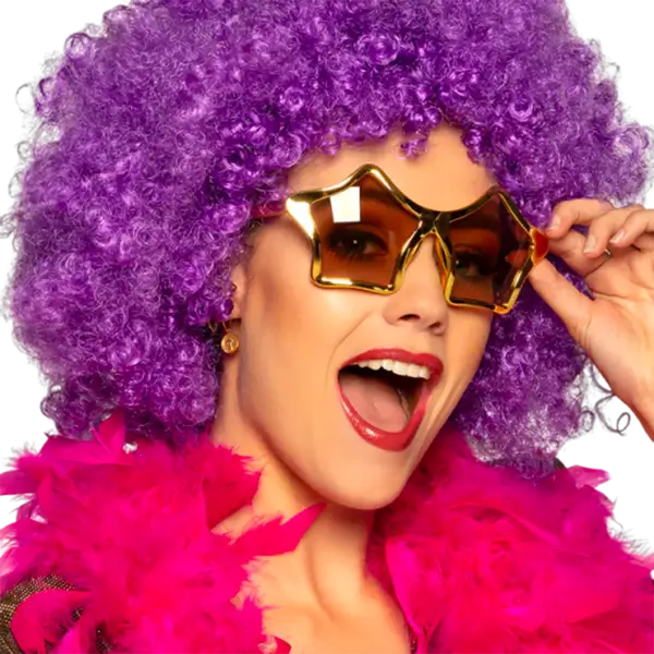 Lunettes de fête étoile dorées – Lot de 2