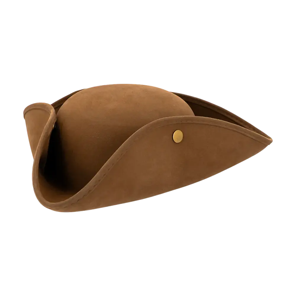 Chapeau tricorn pirate Charles aspect cuir – 58 cm