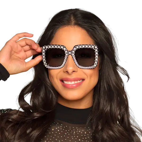 Lunettes de fête Bling Bling – Lot de 2 paires