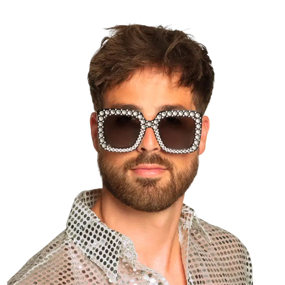 Lunettes de fête Bling Bling – Lot de 2 paires